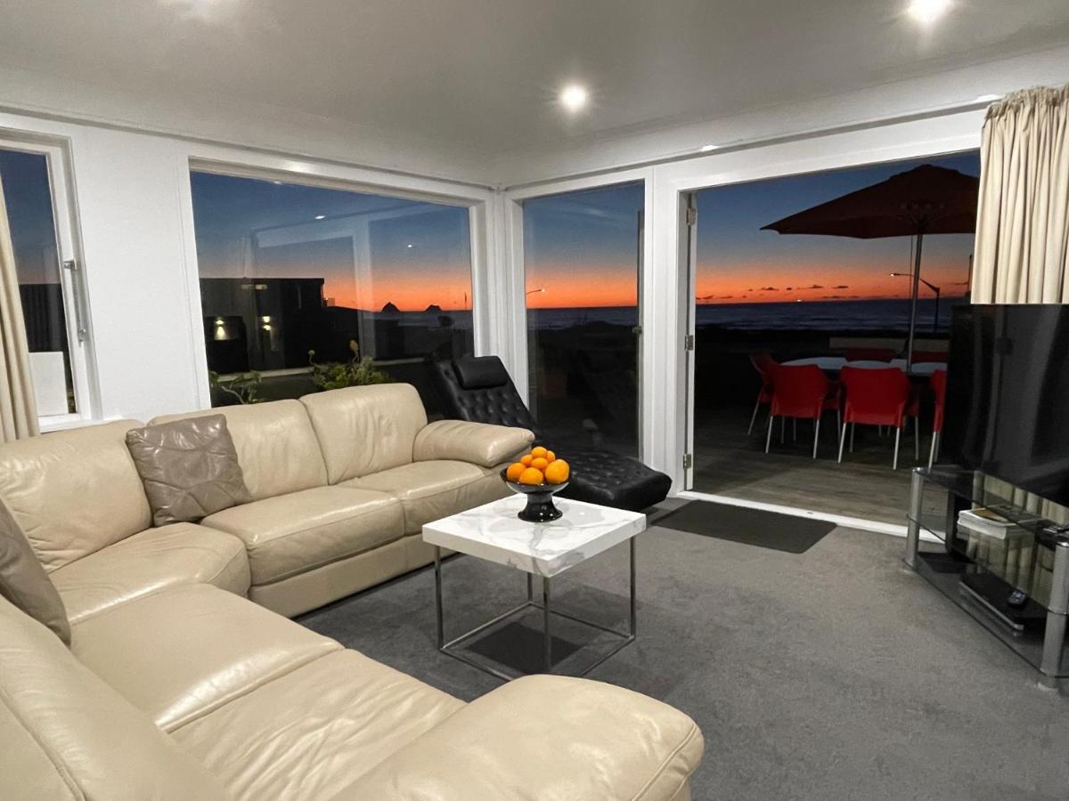 Ocean Front East End Beach House New Plymouth Luaran gambar